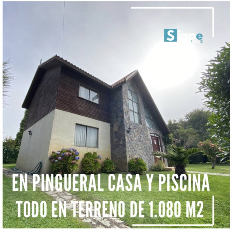 Casa 200 m2 en terreno de 1.080 m2 en  Pingueral